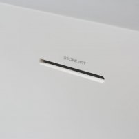 Stoneart BS-533 180x140 voľne stojaca vaňa biela lesklá