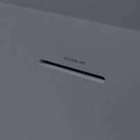 Stoneart BS-533 180x140 voľne stojaca vaňa tmavo sivá