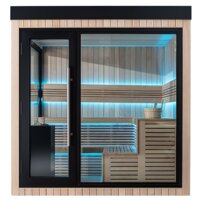 AWT THE CUBE X5-L Hemlock, EOS Cubo 9KW exteriérová sauna 235x235