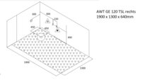 AWT GE120TSL 190x130 hydromasážna vaňa