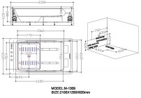 ANAQ hydromasážna vaňa M-1309, 200x100