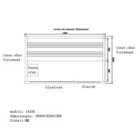 Sauna AWT B1410A topoľ 180x105 3kW EOS BiO-Mini