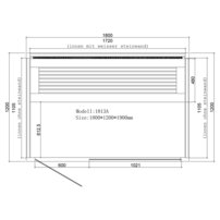 Sauna AWT E1813, borovica,pec 6,8kW Harvia Cilindro