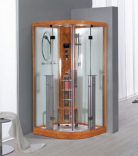 Parný sprchový box + infračervená kabína D13, 100x100x215cm