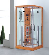 Parný sprchový box + infračervená kabína D11, 100x100x215cm