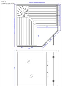 AWT E1621XL Hemlock 250x250, Harvia Cilindro 9kW