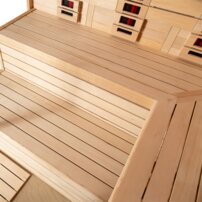 AWT infrasauna E1611C-IR Hemlock 180x180 9kW Cilindro