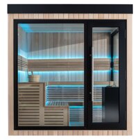 AWT THE CUBE X5-R Hemlock, EOS Cubo 9KW exteriérová sauna 235x235