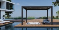 AWT pergola P8-3B/ extrem, 300x400x250, antzracit, elektrický pohon