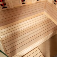 AWT infrasauna E1611C-IR Hemlock 180x180 9kW Cilindro