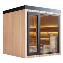 AWT THE CUBE X4 Hemlock, EOS Cubo 9KW exteriérová sauna 235x235