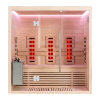 AWT infrasauna E1250B-IR Hemlock , pec Harvia TheWall 6kW, 180x110