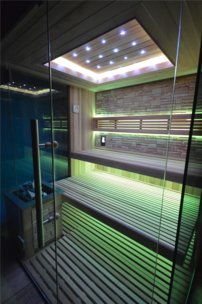 AquaLuxus TS 4058 Bio-sauna, farebný pieskovec, 200x180cm