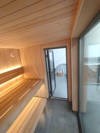 Vonkajšia sauna  termo borovica, 600x220x250