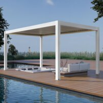 AWT pergola P8-3C/ extrem, 300x500x250, biela, elektrický pohon