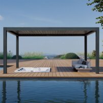 AWT pergola P8-3C/ extrem, 300x500x250, antzracit, elektrický pohon