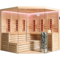 AWT infrasauna E1611C-IR Hemlock 180x180 9kW Cilindro