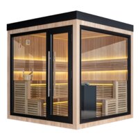 AWT THE CUBE X5-R Hemlock, EOS Cubo 9KW exteriérová sauna 235x235