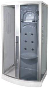 Euroschowers 6130 parný sprchový box 115x85x217 biela