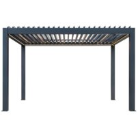 AWT pergola P8-3B/ extrem, 300x400x250, antzracit, elektrický pohon