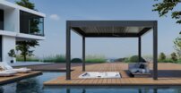 AWT pergola P8-4A/ extrem, 400x400x250, antzracit, elektrický pohon