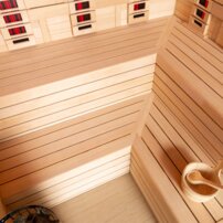 AWT infrasauna E1613C-IR Hemlock 180x180 9kW Cilindro