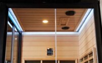 Parná kabína s infra saunou AquaLuxus model A-903-G čierna 220x120x223
