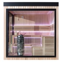 AWT THE CUBE X5-R Hemlock, EOS Cubo 9KW exteriérová sauna 235x235