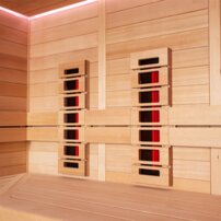 AWT infrasauna E1612C-IR Hemlock 180x160, 9kW Cilindro