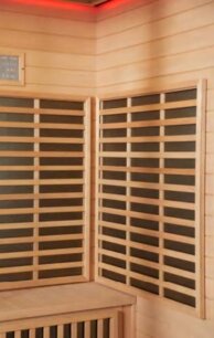 Parná kabína s infra saunou AquaLuxus model A-903-G čierna 220x120x223