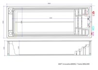 AWT Innovation 800XL-T biela 800x300 sivá