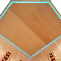 AWT infrasauna E1611C-IR Hemlock 180x180 9kW Cilindro