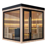 AWT THE CUBE X5-L Hemlock, EOS Cubo 9KW exteriérová sauna 235x235