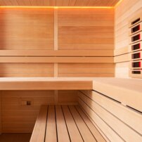 AWT infrasauna E1612C-IR Hemlock 180x160, 9kW Cilindro
