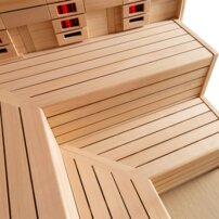 AWT infrasauna E1613XL-IR Hemlock 240x200 9kW Cilindro