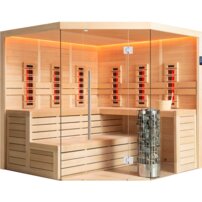 AWT infrasauna E1611A-IR Hemlock 220x220 9kW Cilindro
