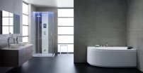 AWT GE111E 150x100, hydromasážna vaňa vľavo