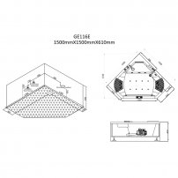 AWT GE116E 150x150 hydromasážna vaňa