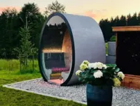 Exteriérová parná sauna Soleum