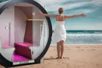 Exteriérová parná sauna Soleum