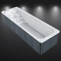 Mirna  70 Deep plavecký bazén s protiprúdom, 707 x 235 x 154 cm