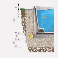 Nautilus 6, plavecký bazén s protiprúdom, 591 x 235 x 152