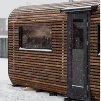 CUBE PLATINUM sauna 245 × 500 cm – Thermo Wood