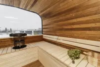CUBE PLATINUM sauna 245 × 500 cm – Thermo Wood