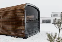 CUBE PLATINUM sauna 245 × 500 cm – Thermo Wood
