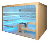 AquaLuxus TS 4066, Bio-sauna, bernstein - farebný mramor, 300x250cm