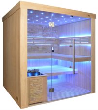 AquaLuxus TS 4062 Bio-sauna, farebný pieskovec, 200x180cm
