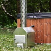 Oválna kúpacia kaďa, externá pec Horizont  120x205x105