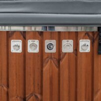 Okrúhla kúpacia kaďa, integrovaná pec Horizont - New, 200x105x95cm