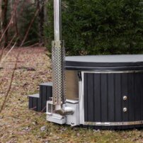 Okrúhla kúpacia kaďa, integrovaná pec Horizont - New, 200x105x95cm